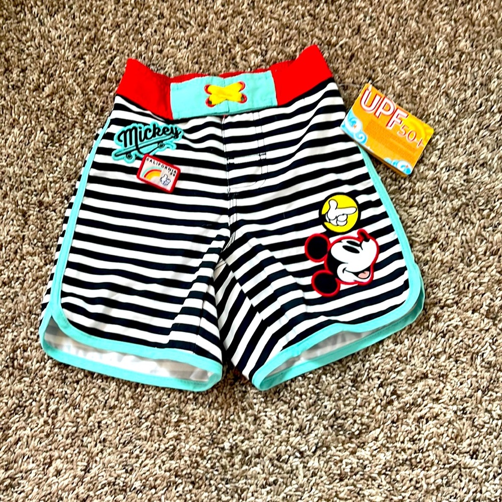 NWT Mickey Swim Trunks